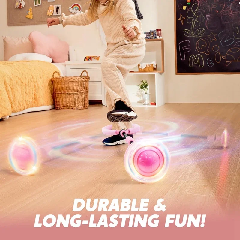 Outdoor Fitness Jump Rope Swing Flash Wheel - Family Reaction Training & Exercise for Strength & Agility,Foldable and Portable thumbnail 3
