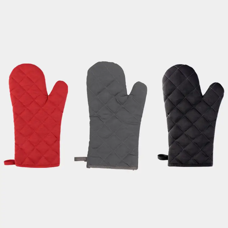 Useful Microwave Oven Gloves Multi-Color Kitchen Cooking Baking Mitts Pot Pad Heat Proof Protected High Temperature Resistant thumbnail 2