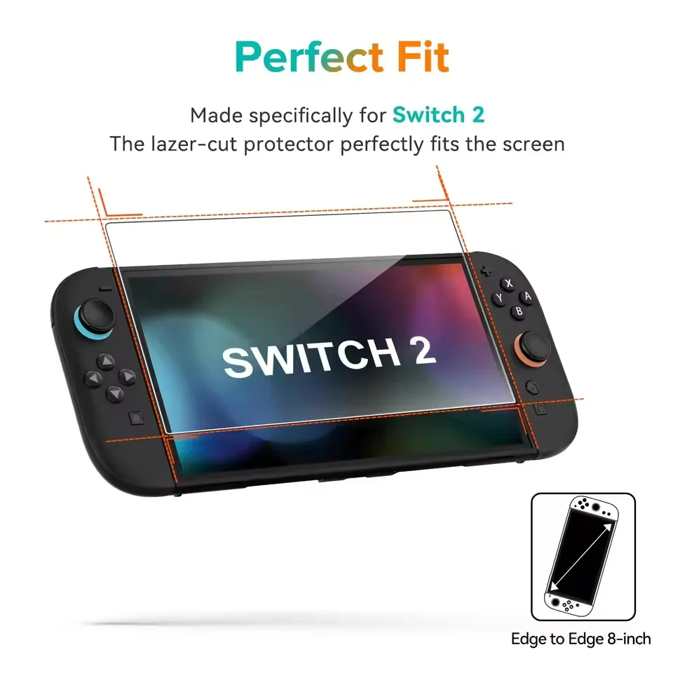1-3Pcs Easy Installation Screen Protector for Switch 2 Game Console Protect HD Tempered Glass for Switch Oled Films thumbnail 2