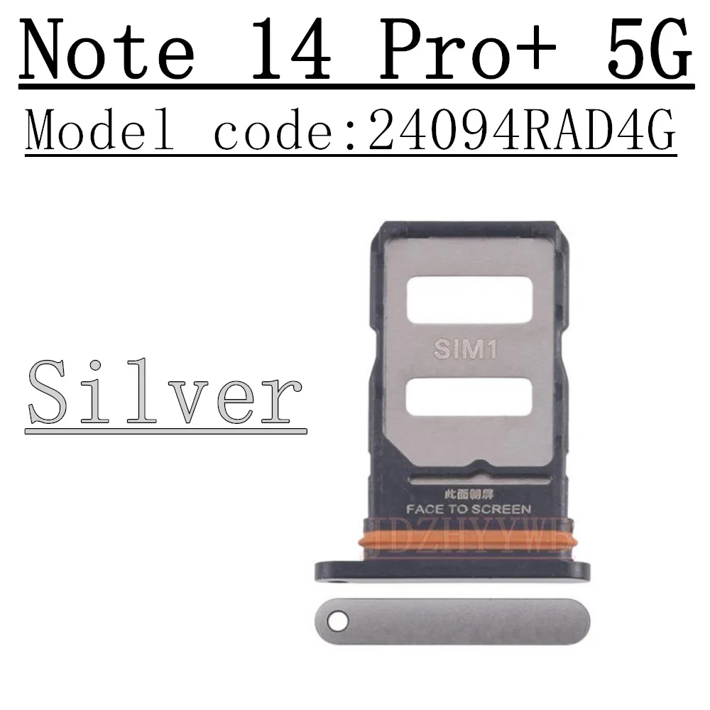 Sim Card Tray Adapter For Xiaomi Redmi Note 14 Pro 5G Note 14 Pro+ Plus SIM Card Holder Card Reader Connector Parts thumbnail 4