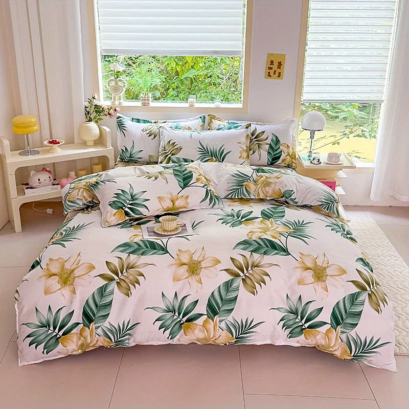 3-Piece Duvet Cover Set with 2 Pillowcases, Breathable Polyester, Machine Washable, Zipper Closure thumbnail 3