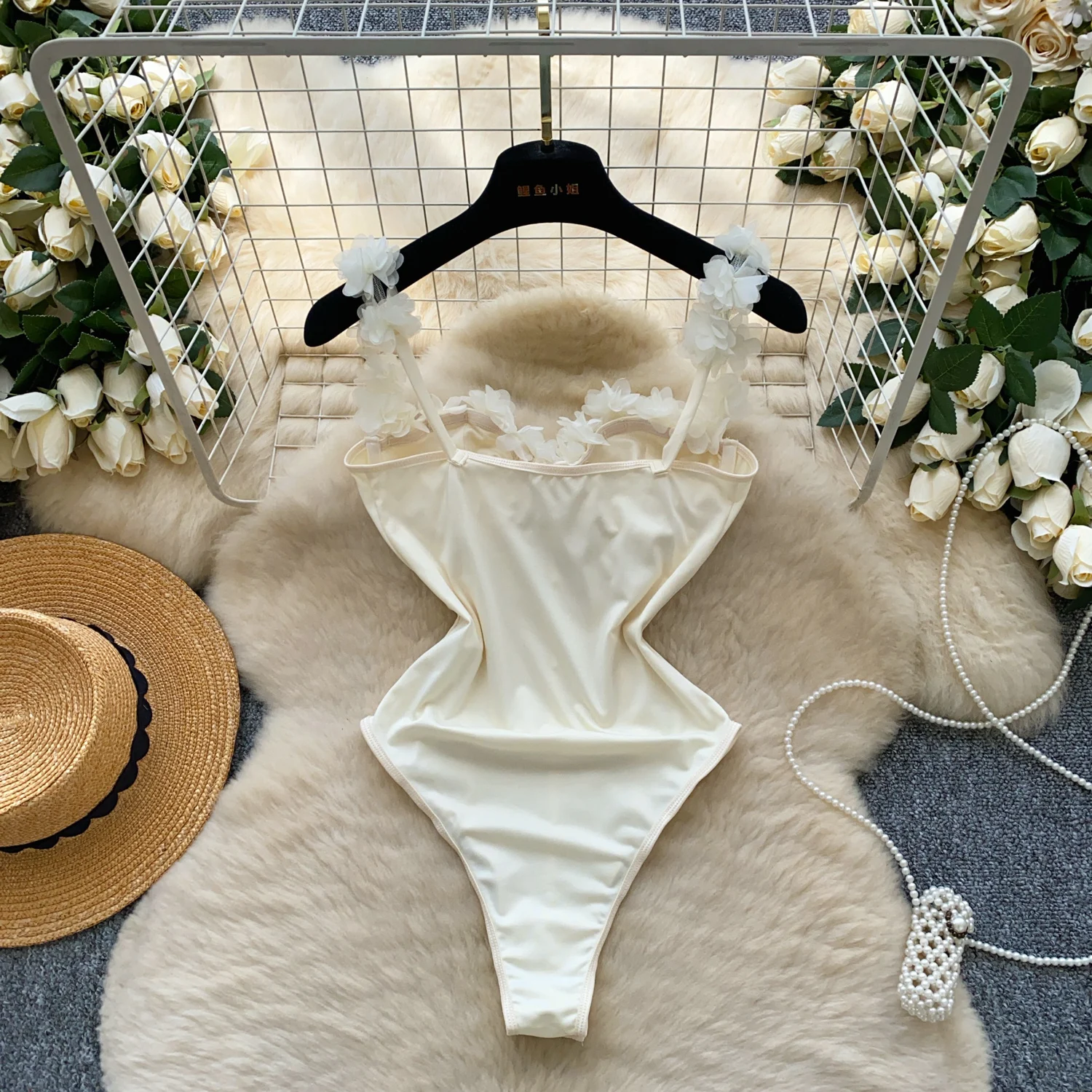Sexy sweet floral Corset  bodysuits Chic Korean Camis Tank Top Basic Fashion Off Shoulder Summer Women Clothing thumbnail 2