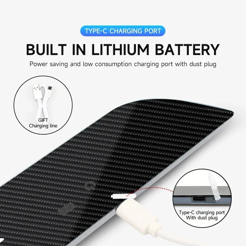 Customizable LOGO For Tesla MODEL Y MODEL 3 car pedal light Door opening warning RGB dynamic welcome light LED atmosphere Lamp thumbnail 4