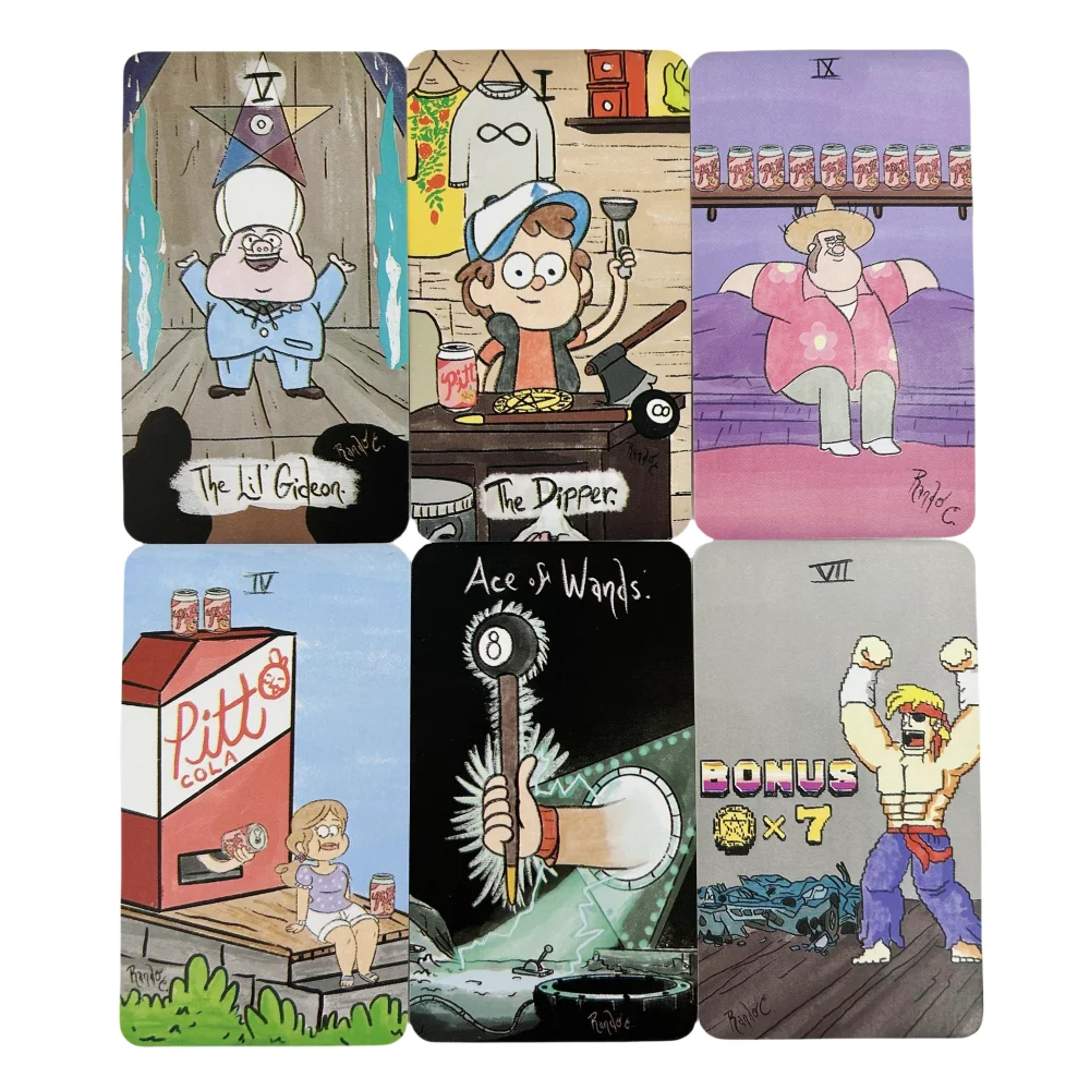 The Mystery Tarot Cards A 78 Deck Gravity Falls Inspired 78 Card Deck English Version Board Game Cards thumbnail 5