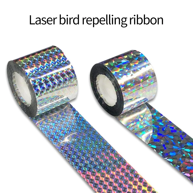 50/80M Anti Bird Tape Flashing Reflective Bird Scarer Tapes Bird Repeller Anti Pigeon Ribbon Pigeon Repeller Garden Pest Control thumbnail 3