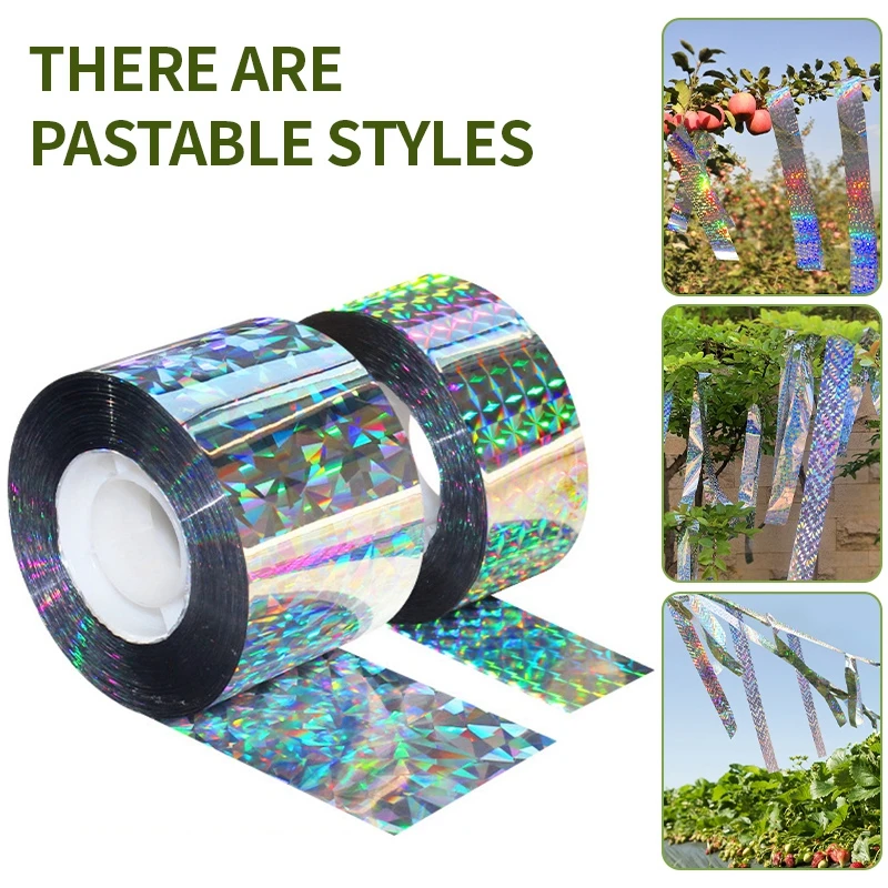 50/80M Anti Bird Tape Flashing Reflective Bird Scarer Tapes Bird Repeller Anti Pigeon Ribbon Pigeon Repeller Garden Pest Control
