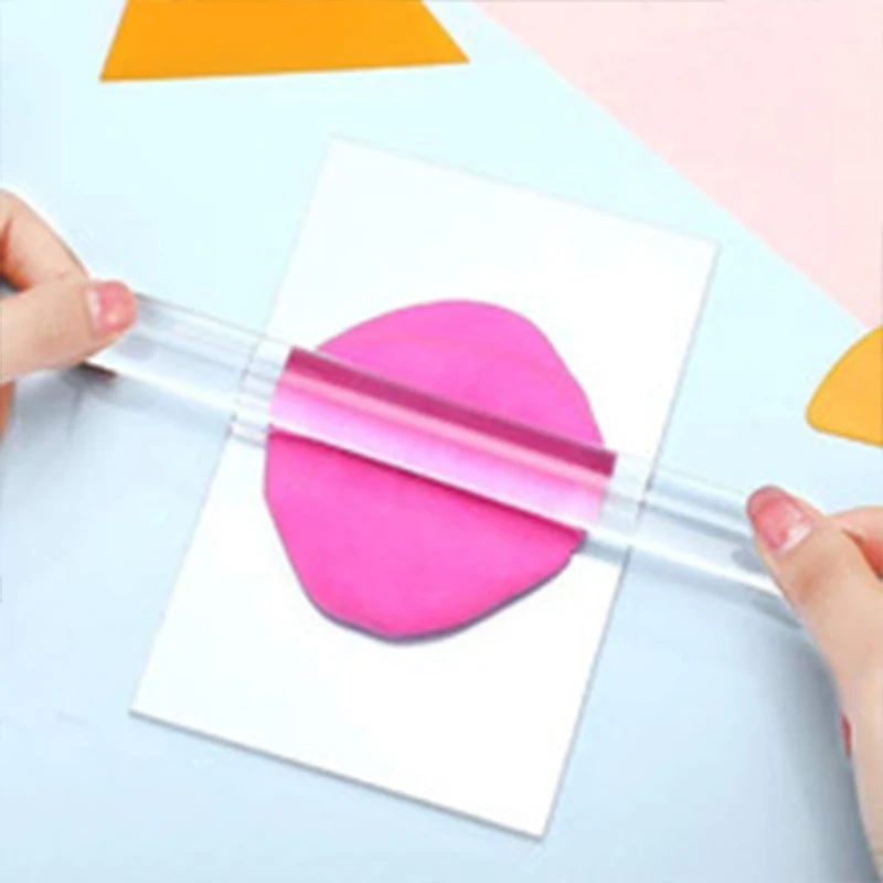 1/2PCS Acrylic Clay Tool Mud Press Stick Tool DIY Modelling Clay Tools Pottery porcelain clay cutters roller crafting tools TY thumbnail 6