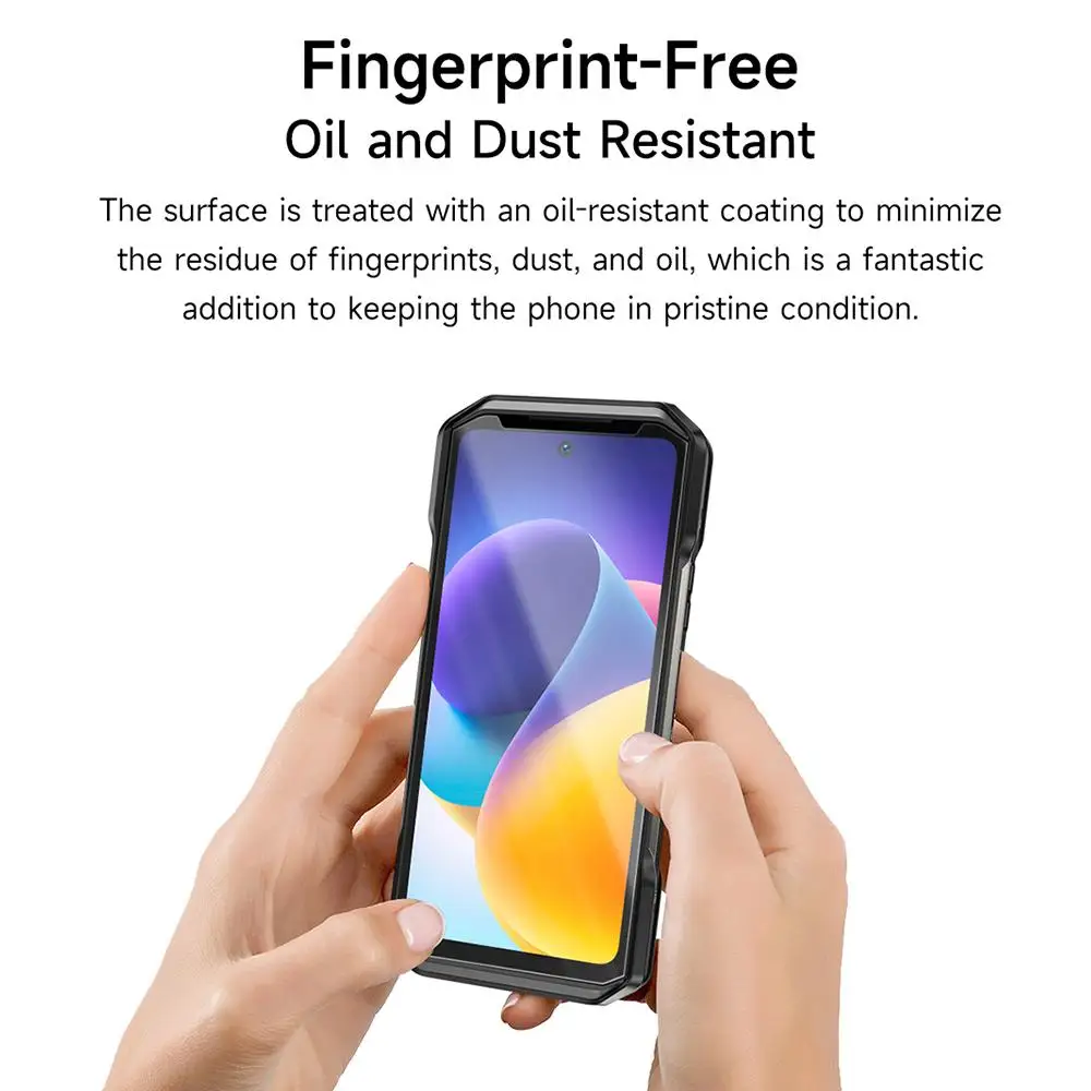 For Ulefone Armor 26 Ultra / Walkie-Talkie 2pcs / Pack Ulefone 9H HD Anti Fingerprint Tempered Glass Film Screen Protector thumbnail 3