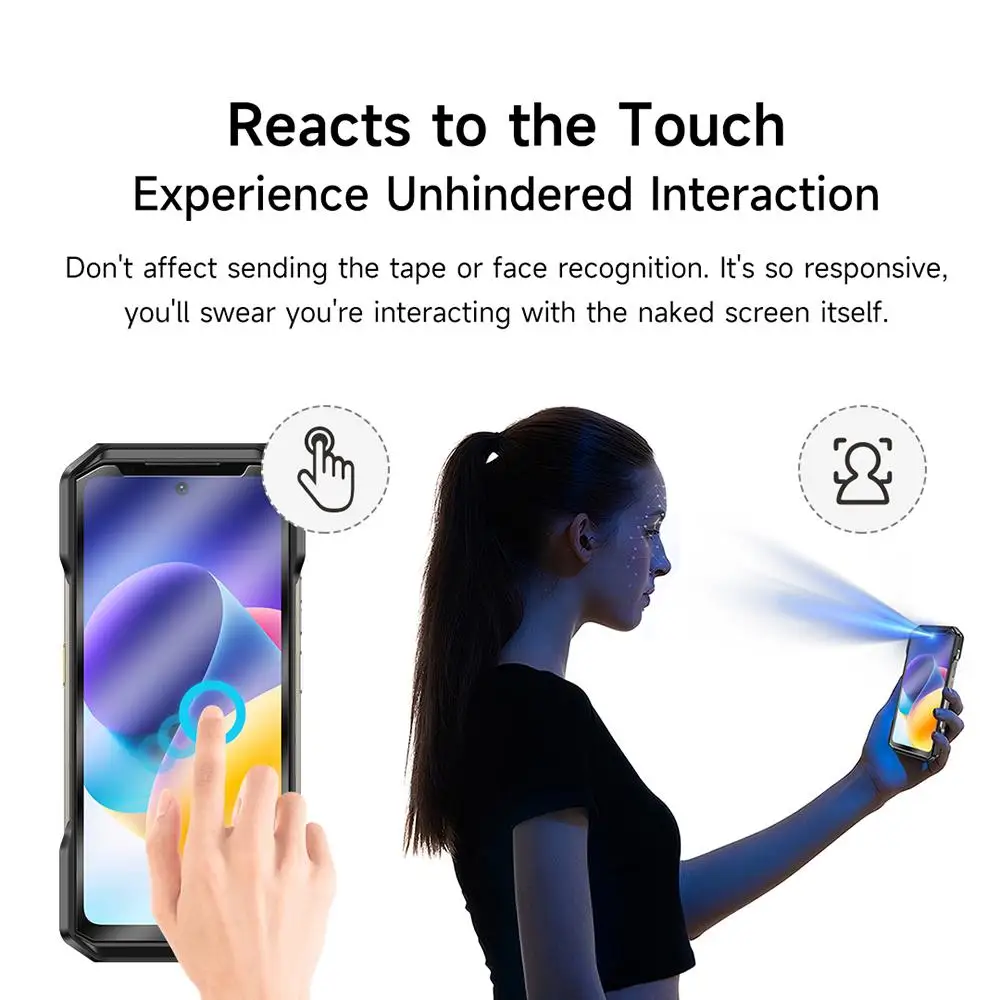 For Ulefone Armor 26 Ultra / Walkie-Talkie 2pcs / Pack Ulefone 9H HD Anti Fingerprint Tempered Glass Film Screen Protector thumbnail 5
