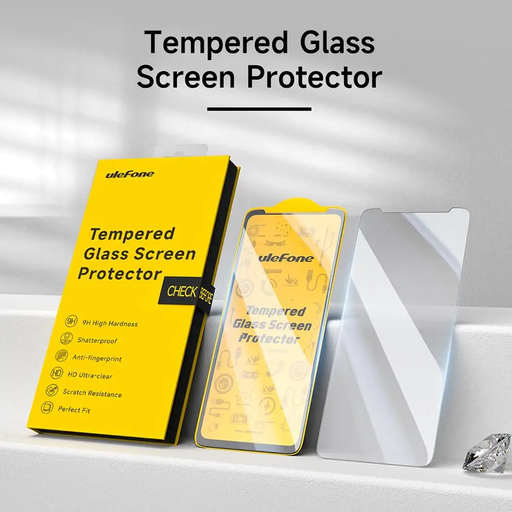 For Ulefone Armor 26 Ultra / Walkie-Talkie 2pcs / Pack Ulefone 9H HD Anti Fingerprint Tempered Glass Film Screen Protector thumbnail 2