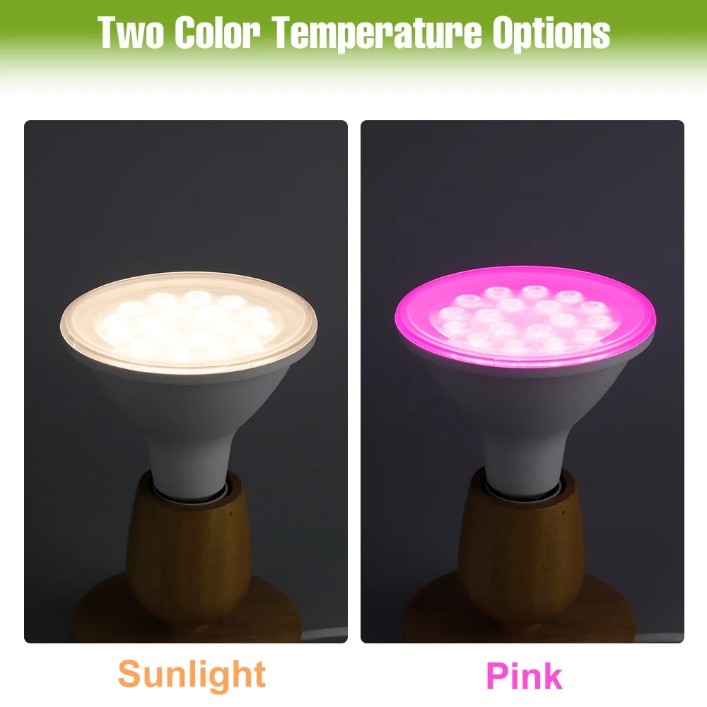 15W 10W 6W LED Grow Light Bulb E27/E26 Full Spectrum Indoor Potted Flowers Fleshy Plants Hydroponics Cultivation Lamp AC100-277V thumbnail 3