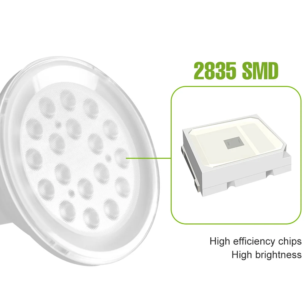 15W 10W 6W LED Grow Light Bulb E27/E26 Full Spectrum Indoor Potted Flowers Fleshy Plants Hydroponics Cultivation Lamp AC100-277V thumbnail 4