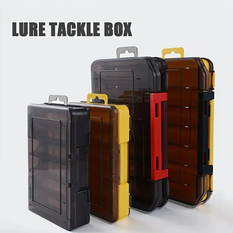 New Double-Sided Fishing Tackle Box Organizer, Large and Small, Fishing Accessories Storage Case for Lures, Hooks, Lure Tools thumbnail 6