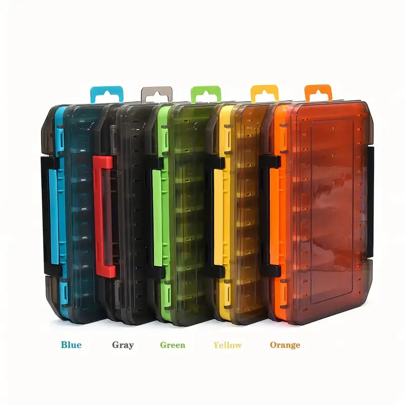 New Double-Sided Fishing Tackle Box Organizer, Large and Small, Fishing Accessories Storage Case for Lures, Hooks, Lure Tools thumbnail 5