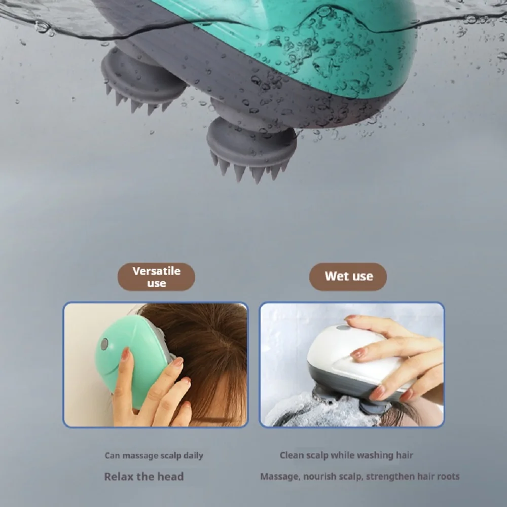 Electric Scalp Head Massager Kneading Vibrating Device Health Care Shoulder Neck Leg Arm Deep Tissue Massage Cat Pet Massager thumbnail 4