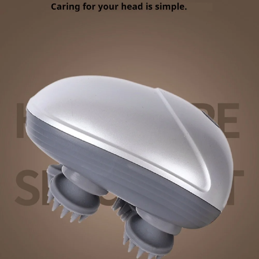 Electric Scalp Head Massager Kneading Vibrating Device Health Care Shoulder Neck Leg Arm Deep Tissue Massage Cat Pet Massager thumbnail 2