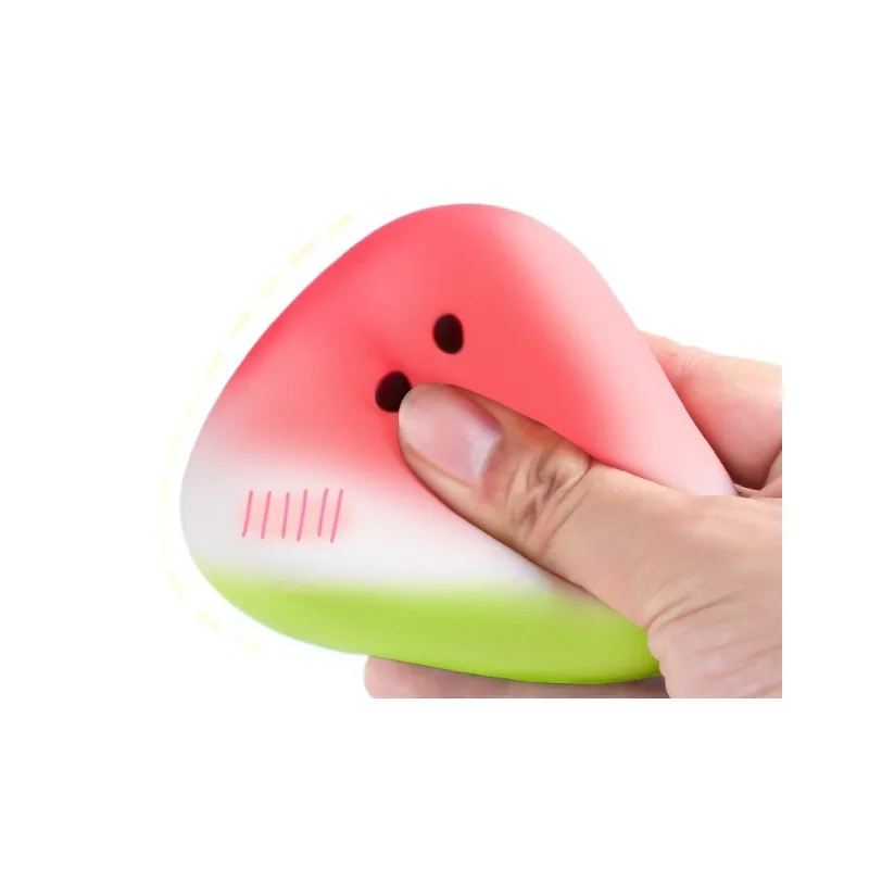Cute Watermelon Squishy Fidget Toy Slow Rebound Decompression Toy  Anti-Stress Slow Rising Fruit Soft Stress Relief Squeeze Toy thumbnail 6