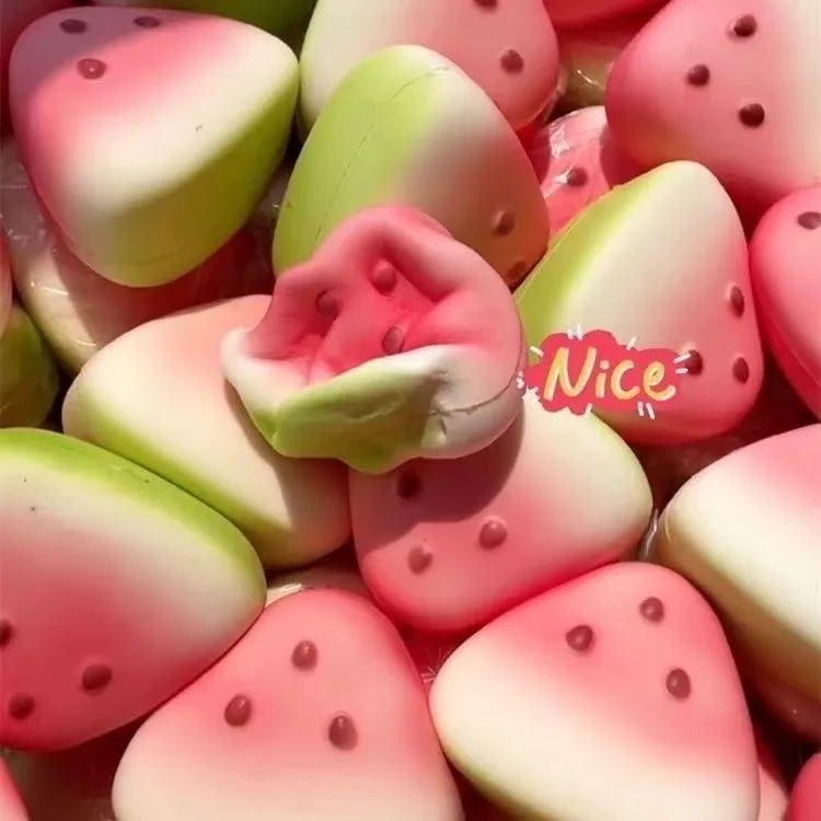 Cute Watermelon Squishy Fidget Toy Slow Rebound Decompression Toy  Anti-Stress Slow Rising Fruit Soft Stress Relief Squeeze Toy thumbnail 4