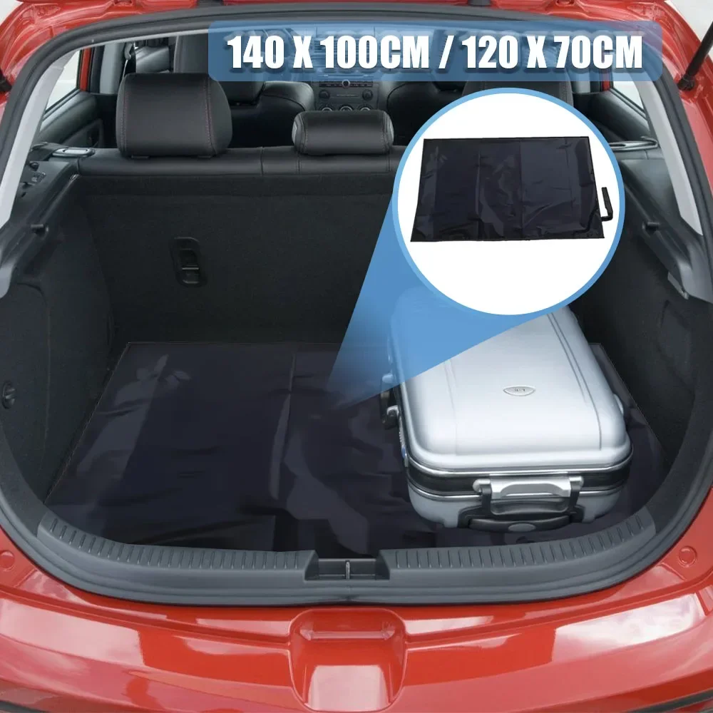 Universal Waterproof Polyester Fiber Cargo Mat Portable Dustproof Luggage Liner Pet Mat for Car SUV Trunk Protection thumbnail 2