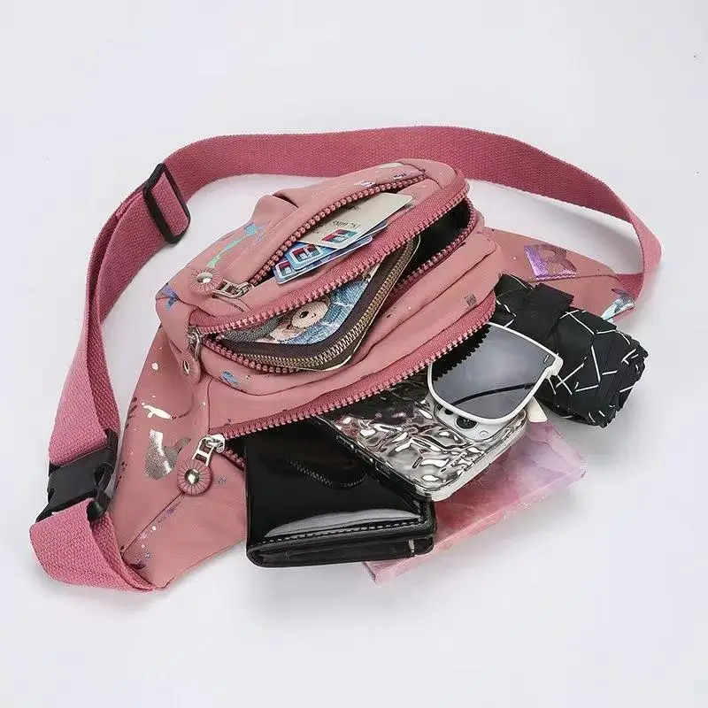 Men Women Waist Fashion Multifunctional Fanny Pack For Unisex Bag Belt Bum Hip Belly Shoulder Crossbody Cross Body Side Handbag thumbnail 2