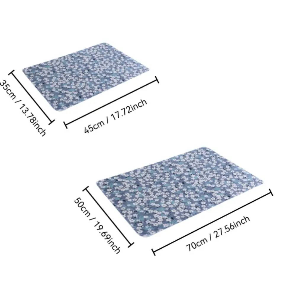 Soft Waterproof Baby Urine Mat Washable Flower Pattern Bedding Urine Pads Breathable Bed Protector Diaper Toddlers thumbnail 6