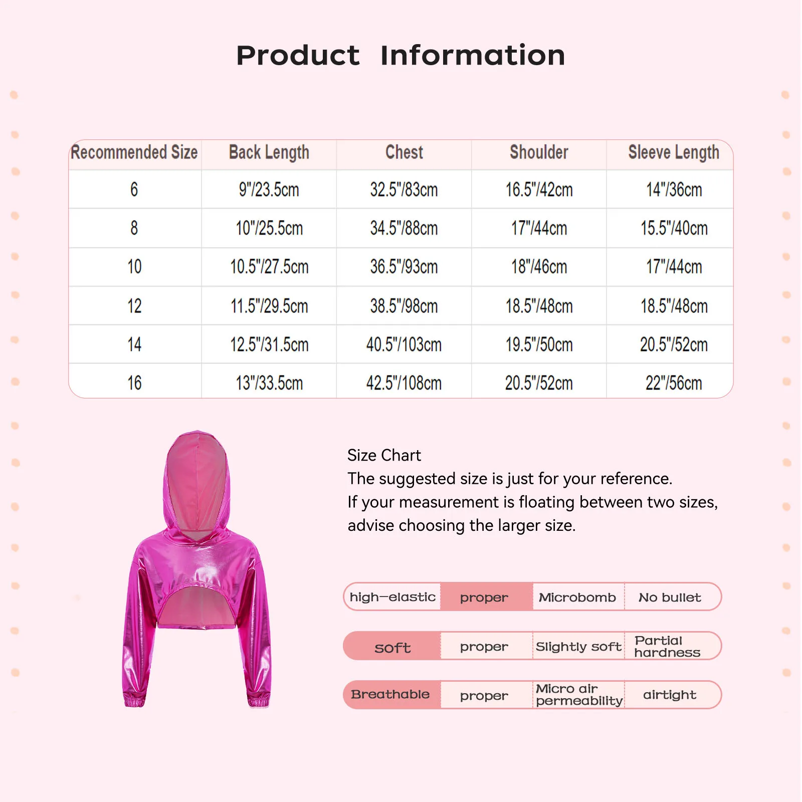 Girls Hip Hop Jazz Street Dance Costume Asymmetrical Hem Metallic Cropped Hoodie School Party Stage Performance Dancewear thumbnail 6