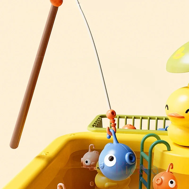 Kids Kitchen Sink Toys Electric Dishwasher Playing Toy With Running Water Pretend Play Food Fishing Toy Role Playing Girls Gift thumbnail 3