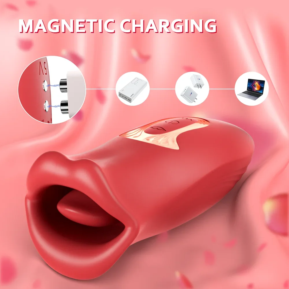 Sex Toys For Women Dildo Vibrator Tongue Licking Sucking G Spot Vibrator Nipple Clit Vibrations Stimulator Female Masturbation thumbnail 6