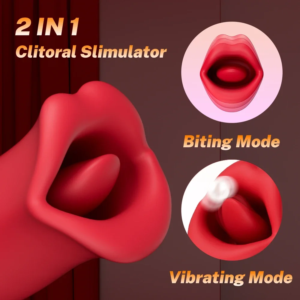 Sex Toys For Women Dildo Vibrator Tongue Licking Sucking G Spot Vibrator Nipple Clit Vibrations Stimulator Female Masturbation thumbnail 2