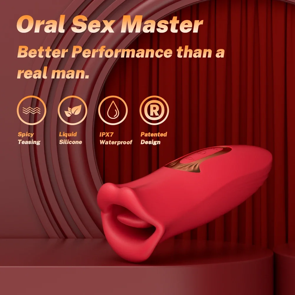 Sex Toys For Women Dildo Vibrator Tongue Licking Sucking G Spot Vibrator Nipple Clit Vibrations Stimulator Female Masturbation thumbnail 3