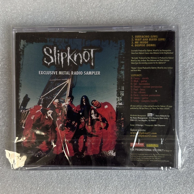 Exclusive Metal Corey Taylor Music CD Radio Sampler Album Music Record Cosplay Walkman Car Soundtrack Box Party Music Collection thumbnail 2