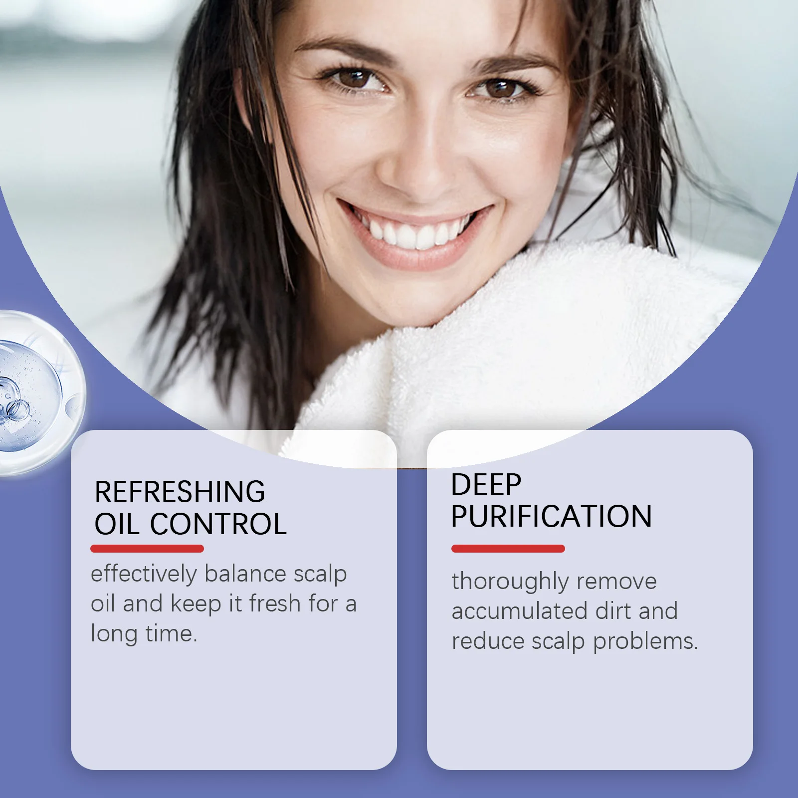 Selenium Disulfide Anti Dandruff Shampoo Deep Cleaning Soothe Itchy Scalp Reduce Oil Secretion Moisturizing Smooth Hair Shampoo thumbnail 4