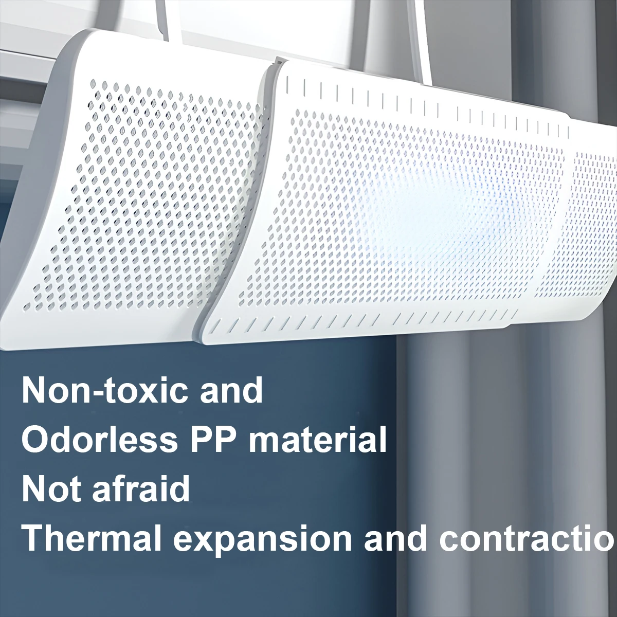 Anti-Direct Blowing Air Conditioning Wind Deflector Wall-Mounted Outlet Baffle Hanging Conditioning Guide Cover thumbnail 2