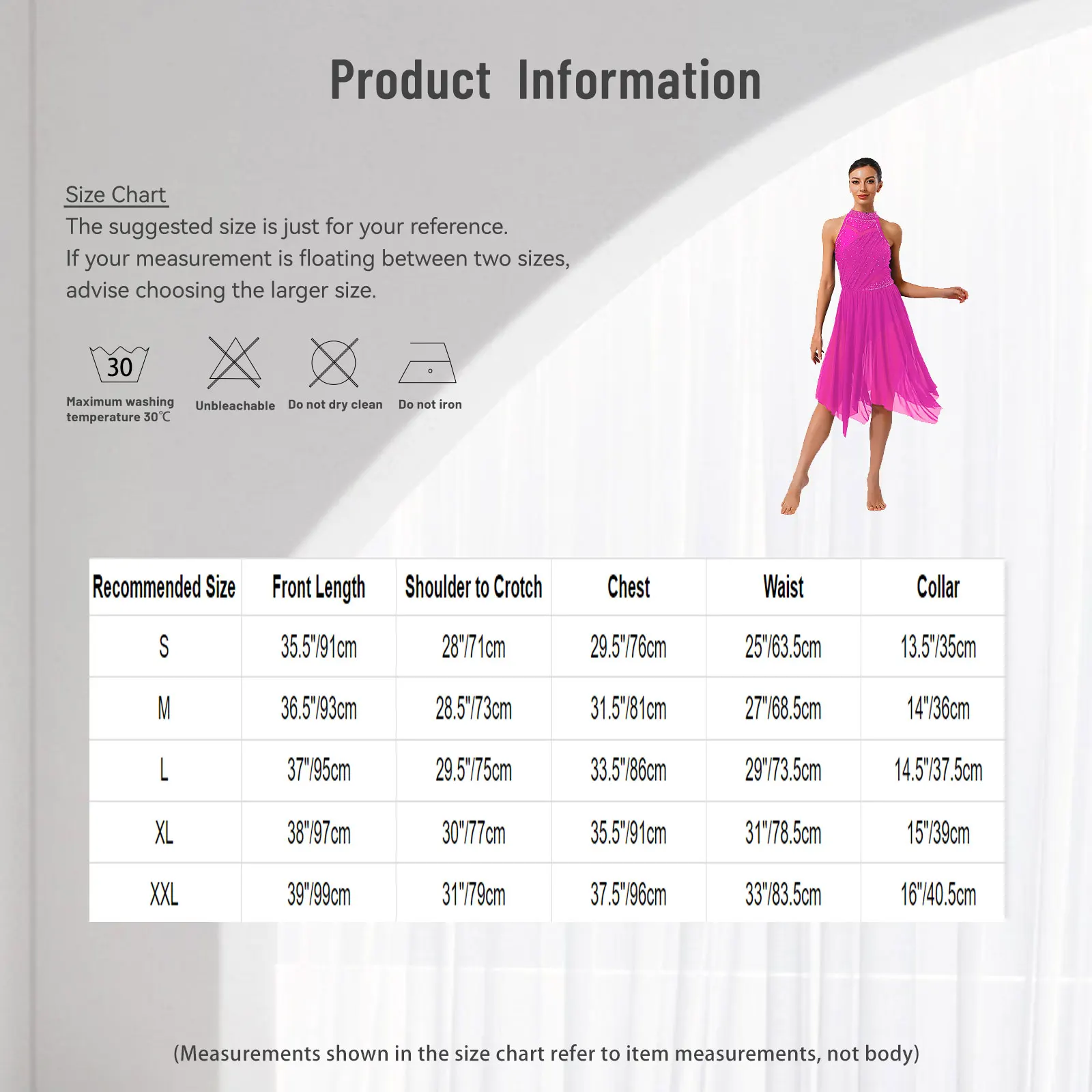 Women Lyrical Modern Classical Dance Performance Dress Sheer Mesh Lightweight Waltz Ballroom Classes Dance Competitions Costumes thumbnail 6