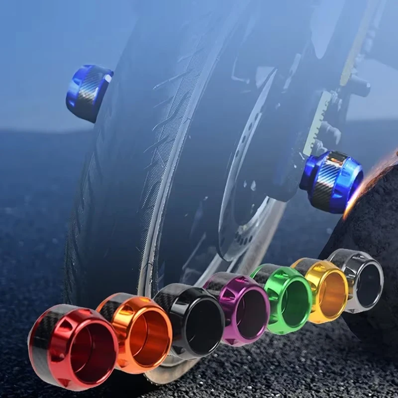SEAMETAL 2/4Pcs Universal Motorcycle Wheel Protection Crash Pad Motorbike Crash Protectors Alloy Falling Front Fork Slider Cups thumbnail 4