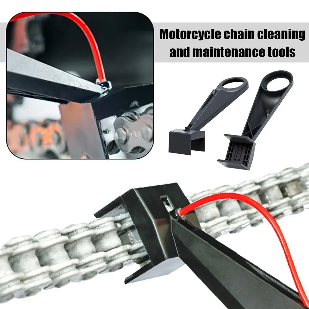Mess-Free Motorcycle Chain Oiler Spray Gear -cleaning Maintenance Tool For Chain Wax Cleaner Attachment thumbnail 2