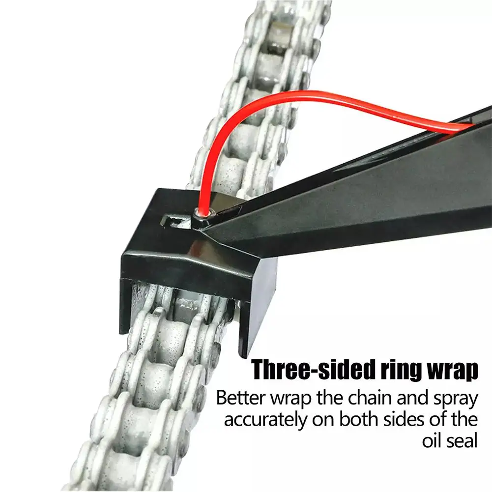 Mess-Free Motorcycle Chain Oiler Spray Gear -cleaning Maintenance Tool For Chain Wax Cleaner Attachment thumbnail 4