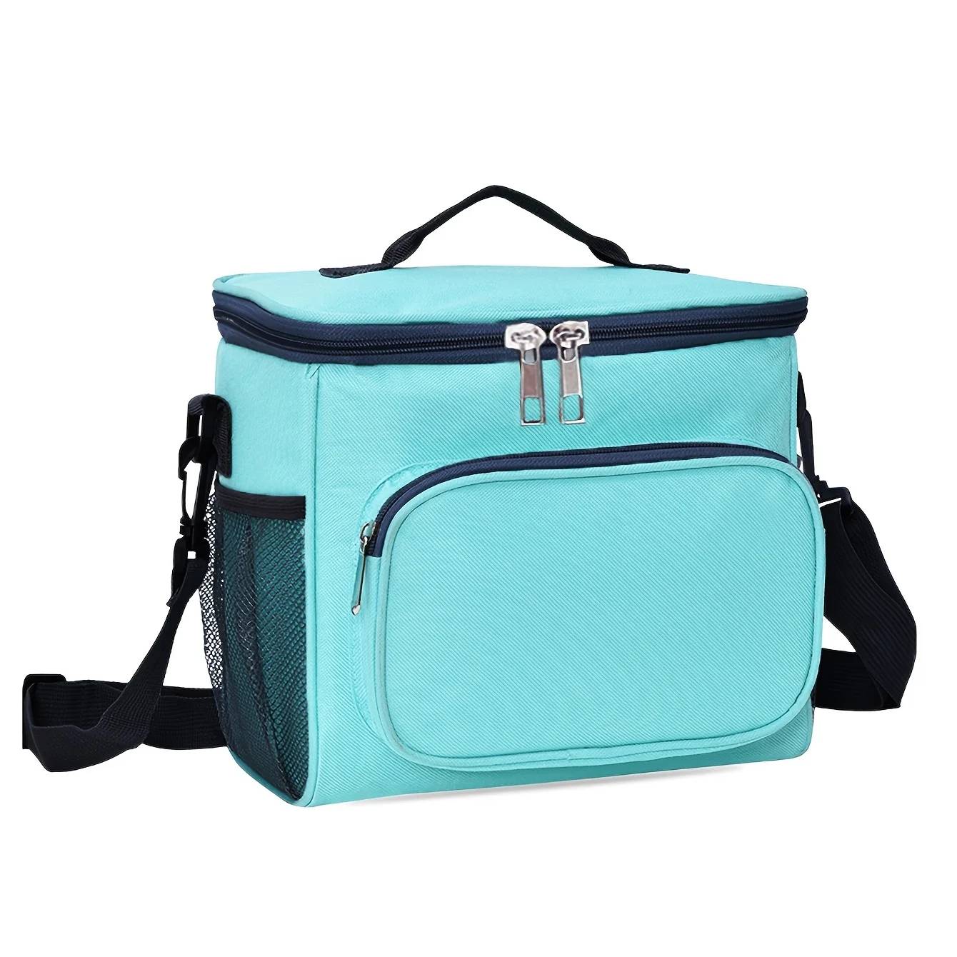 Black Cationic Lunch Box - Simple Office Worker Handheld Insulated Thermal Bag (1pc) thumbnail 3