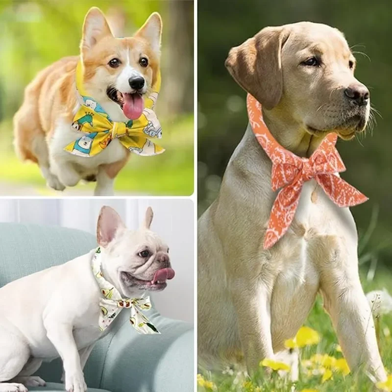 1-20PCS Summer Pet Cooling Scarf for Cats Dogs Ice Collar Cartoon Design Breathable Heat Relief Outdoor Travel Accessory thumbnail 3