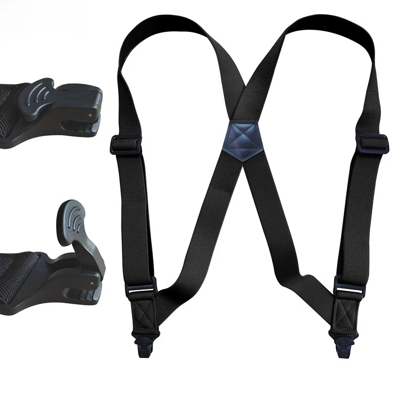 3.8cm Men Suspenders Adjustable Braces X Back Shirt Clip Elastic Belt Suspender Man Trousers Braces Shoulder Strap Men Normcore