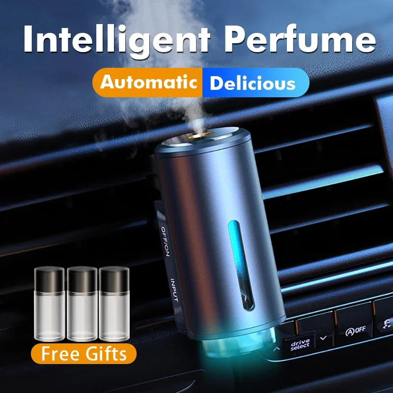Car Electric Air Diffuser Vent Aroma Humidifier Mist Aromatherapy Air Freshener for Odor Removal - Automotive Air Refreshing Acc