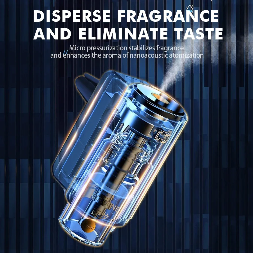 Car Electric Air Diffuser Vent Aroma Humidifier Mist Aromatherapy Air Freshener for Odor Removal - Automotive Air Refreshing Acc thumbnail 4