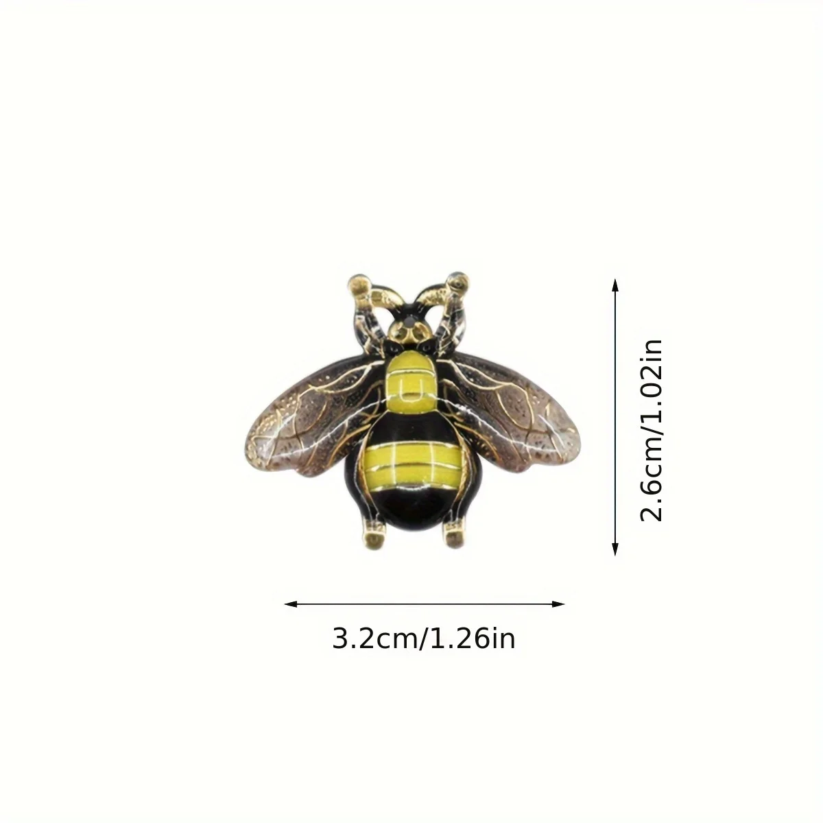 10pcs Resin Bee Charms, Flat Back Lifelike Bumble Bee for Jewelry Making, DIY Hair Pin, Shoes, Phone Case Decor Accessories thumbnail 3
