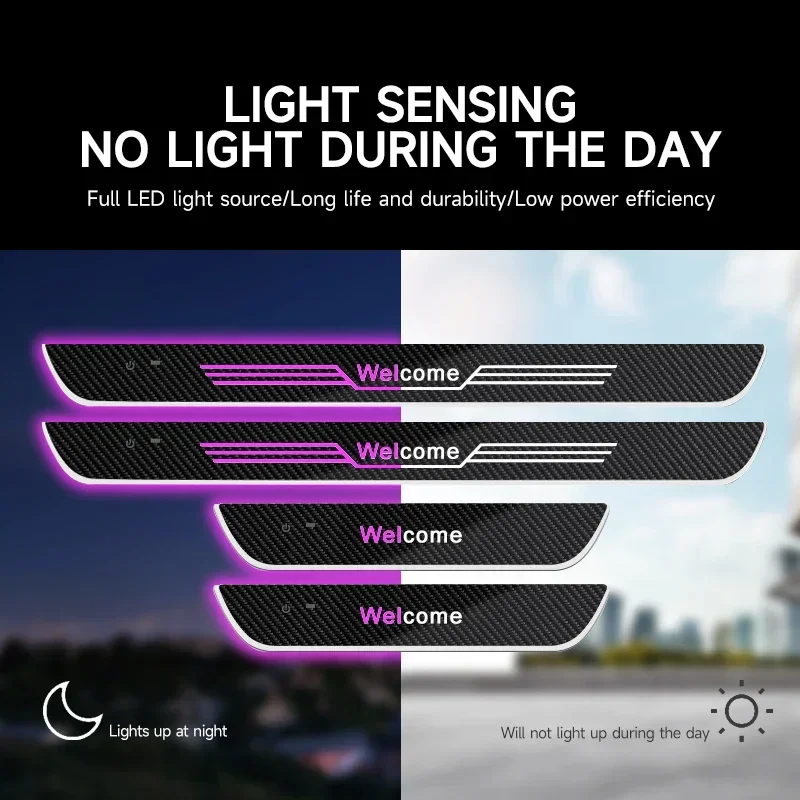 Customizable LOGO For BM E90 car pedal light Door opening warning RGB dynamic welcome light Multifunctional LED atmosphere Lamp thumbnail 2