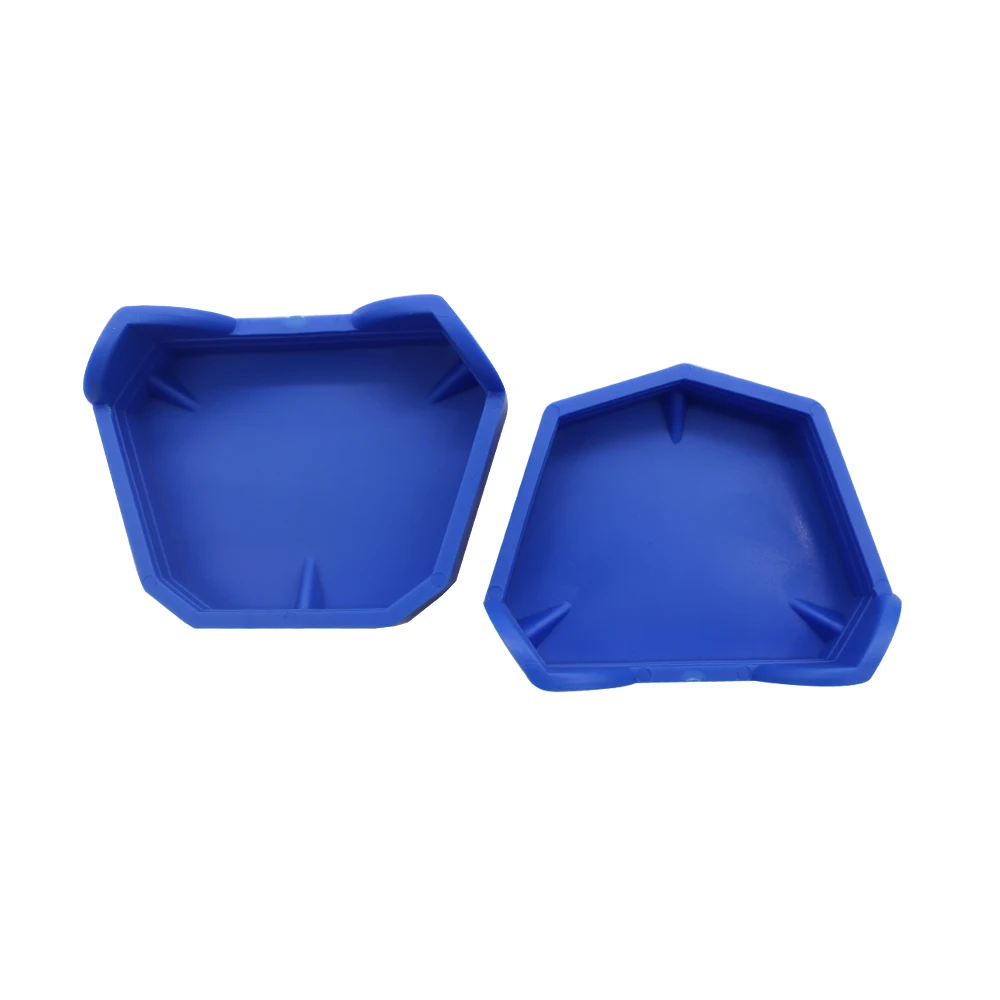 6pcs/set Dental Model Base Silicon Rubber Plaster Model Base Denture Tray Impression Dentistry Lab Former Base Dentist Tools thumbnail 2