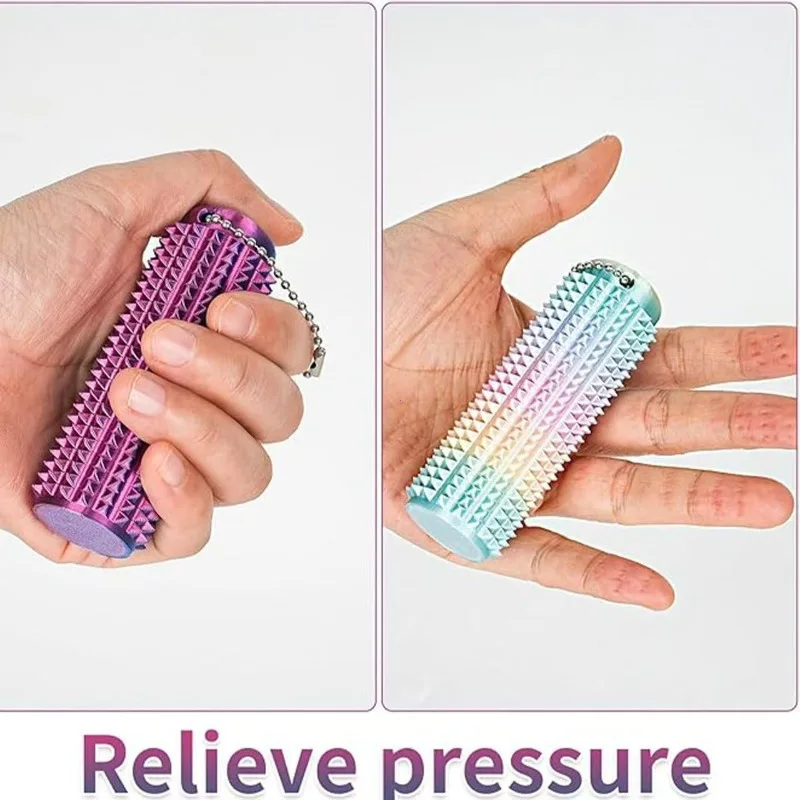 Tactile Sensory Keychain | BPA-Free Fidget Anxiety Relief Toy with Spiky Grip, Portable Office Desk Stress Relief Tool thumbnail 2