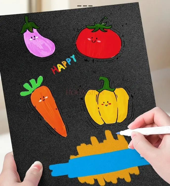 18pcs Children's Art DIY Color Drawing Pen Watercolor Pen Soft Hard Double Headed Washable Kindergarten Graffiti Pen Acrylic thumbnail 2
