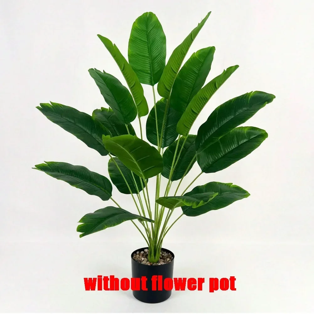 1pc 18 Leaves Artificial Plants Large Tropical Palm Tree Fake Banana Plants Leaves Real Touch for Home Garden Party Decor 2025 thumbnail 6