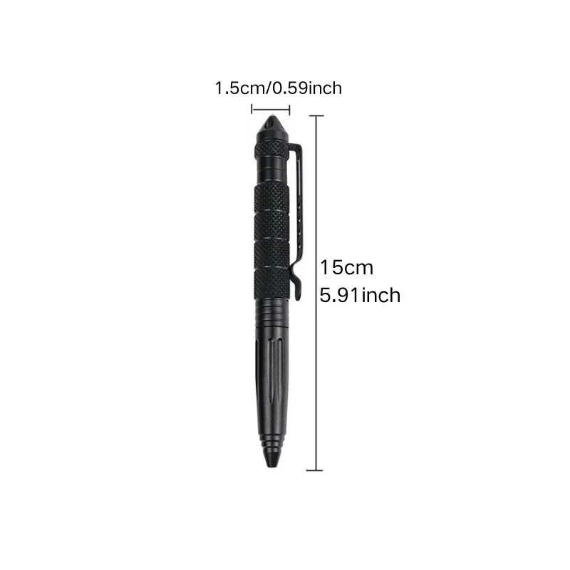 Multifunction Tactical Pen Self Defense Emergency Survival Tool Glass Breaker Tungsten Steel Writing Pen Outdoor Rescue Escape thumbnail 6