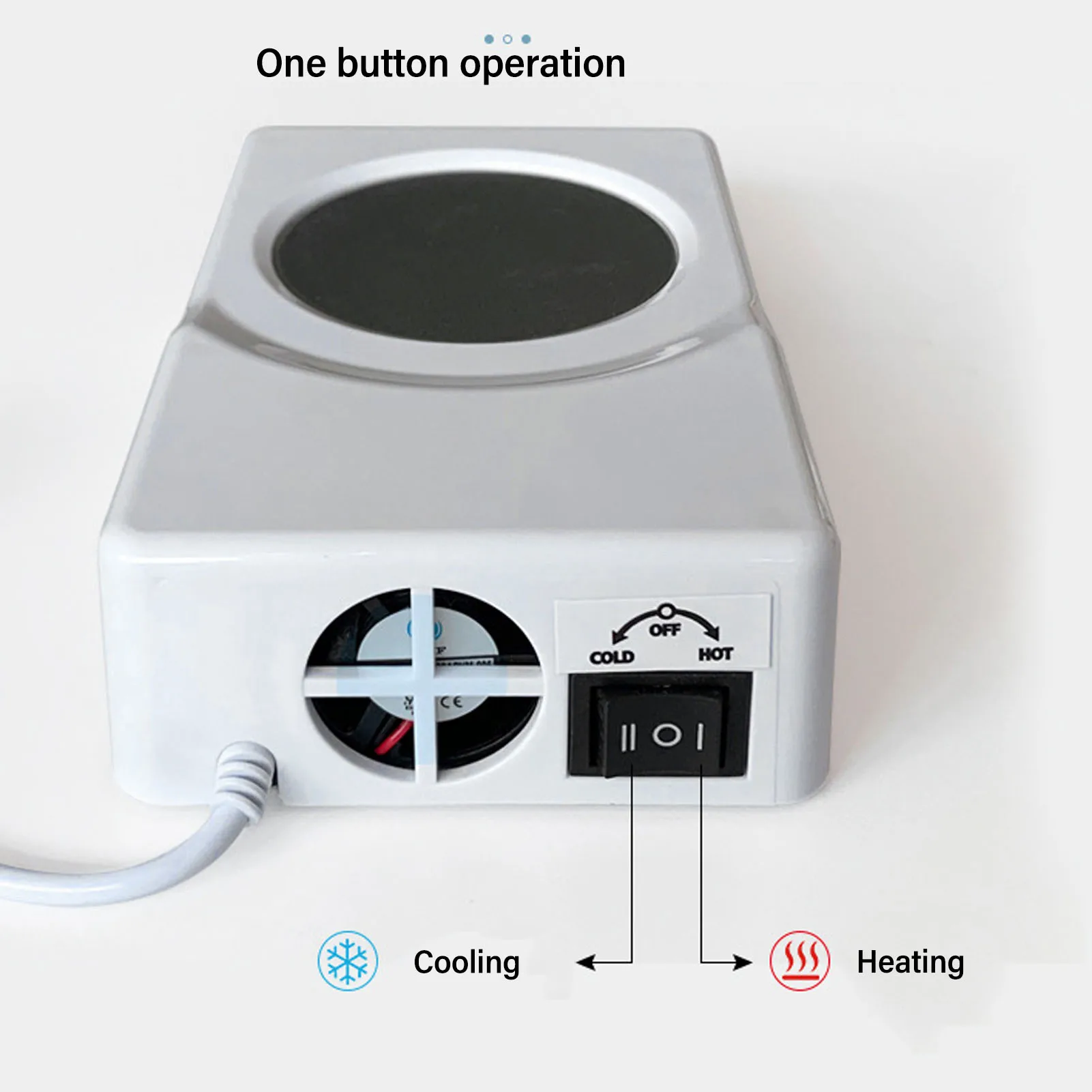 Beverage Warmer Cooler USB Powered Dual Use 10°C to 45°C Compact Versatile Mug Warmer Cooler for Home Car Office thumbnail 4